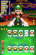 Picture Poker in Super Mario 64 DS (left) and New Super Mario Bros. (right)