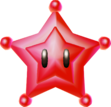 Render of a Red Star in Super Mario Galaxy.