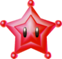 Render of a Red Star in Super Mario Galaxy.