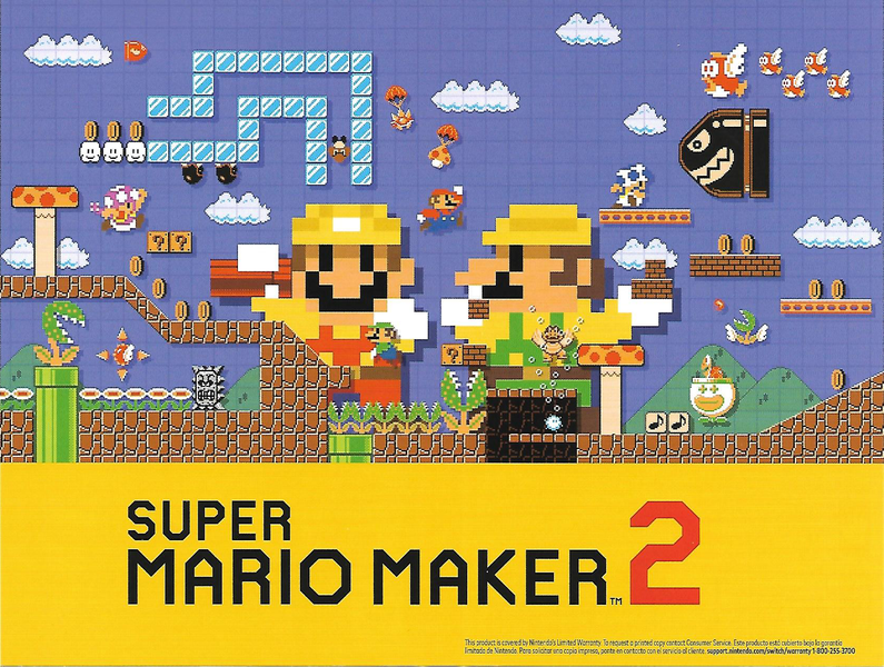 File:Super Mario Maker 2 - Retro Wallpaper.png