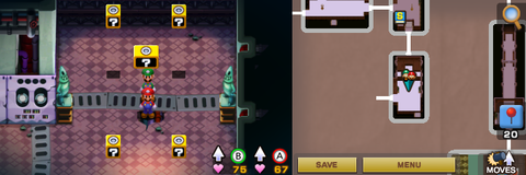 Blocks 17 to 21 in Woohoo Hooniversity of Mario & Luigi: Superstar Saga + Bowser's Minions.