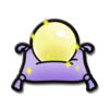The icon for the Cluck-A-Pop prize "Yellow Crystal Ball".