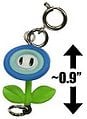 A Ice Flower keychain from New Super Mario Bros. Wii