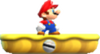 Small Mario on a lift, from Super Mario Run.