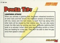 One of the Mario Kart 64 Collectible Trading Cards.