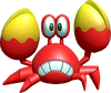 Rendered model of the Sidestepper obstacle in Mario Kart 8.