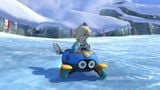 Rosalina's Biddybuggy, equipped with the Azure Roller wheels