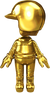 Gold Mii Racing Suit from Mario Kart Tour