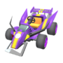 The Waluigi Racer Mk. 2 from Mario Kart Tour