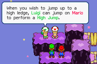 The Starshade Bros. teaching Mario and Luigi how to High Jump