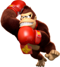 Donkey Kong with boxing gloves.