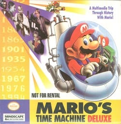 Front cover of Mario's Time Machine Deluxe