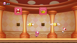 The image for "Toad House Minigame" from New Super Mario Bros. U Deluxe on Nintendo Music.