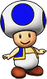 Sprite of Blue Toad, from Puzzle & Dragons: Super Mario Bros. Edition.