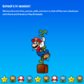 Thumbnail of the website's 2023 Back to School theme, featuring Mario holding on to a vine
