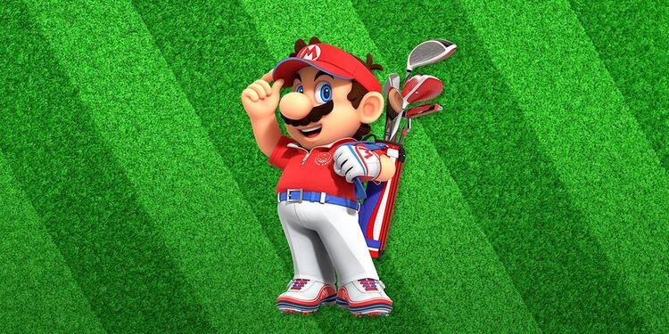 Picture of Mario shown with the sixth question in Mario Golf: Super Rush – Personality Quiz