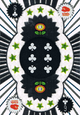 Six of Clubs card in the Platinum Playing Cards: Official Club Nintendo Collection deck.