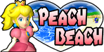 The logo for Peach Beach, from Mario Kart Double Dash!!.