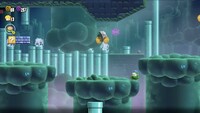 The first 10-flower coin in the Angry Spikes and Sinkin' Pipes level in Super Mario Bros. Wonder