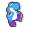 Posing Light-Blue Yoshi Standee from Super Mario Bros. Wonder