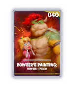 The Bowser's Painting: Bowser + Peach card from The Super Mario Galaxy Movie Collectible Cards
