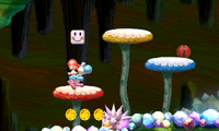 Screenshot of Yoshi's New Island.