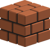 Artwork of a Brick Block in Super Mario 3D Land