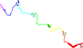 The full map with each section separated by color and the original tracks added
