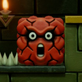 The damaged Mega Thwomp in the Nintendo Switch remake of The Legend of Zelda: Link's Awakening