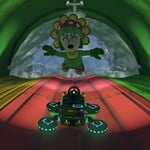 A Mii in the Petey Piranha Suit performing a Jump Boost.