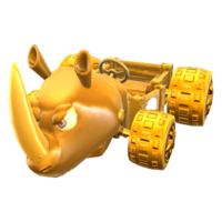 The Gold Rambi Rider from Mario Kart Tour