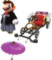 Mario (Hakama), the Quickshaw, and the Purple Oilpaper Umbrella