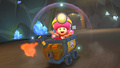 Toadette (Explorer) tricking in the Clackety Kart on N64 Choco Mountain