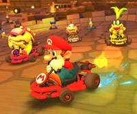 The icon of the Ice Mario Cup challenge from the 2020 Halloween Tour in Mario Kart Tour