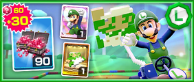 The Luigi (Classic) Pack from the 2020 Mario vs. Luigi Tour in Mario Kart Tour