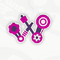 A sticker in Mario Kart World