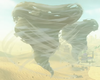 A tornado seen in Mario Kart World