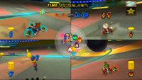 Coin Runners mode in Chain Chomp Wheel in Mario Kart Wii