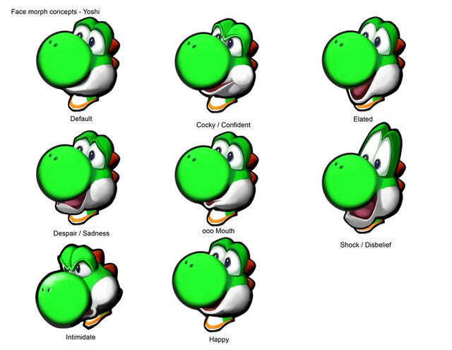 File:MSC Concept Art - Yoshi Expressions.jpg - Super Mario Wiki, the ...