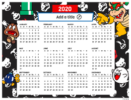 Mushroom Kingdom 2020 Calendar Creator Random 3.png