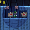 Squared screenshot of a false wall from New Super Luigi U.