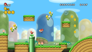World 1-6 from New Super Mario Bros. Wii.