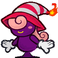 An early sprite of Vivian, called tst_vivi in the coding.