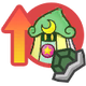 Small icon for the Merlee charm-induced Defense Up status condition in Paper Mario: The Thousand-Year Door (Nintendo Switch)