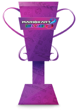 Mario Kart 8 Deluxe trophy from the Trophy Creator application