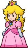 A comparison between Peach's dress in both games