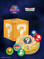 Promotional artwork of the Question Block Doughnut Box