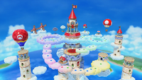 Mario's Rainbow Castle as seen in Super Mario Party Jamboree