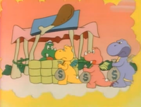 Flew the Koopa's Fried Chickendactyl Stand in the Super Mario World television series episode "King Scoopa Koopa"