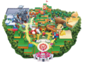 The map of Super Nintendo World on Universal Studios Japan's Studio Guide